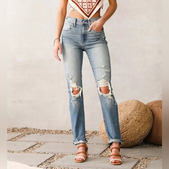 Women’s WILLOW & ROOT The Rise Up Stretch Jean- Size 24 / 29 inseam - Picture 3 of 9